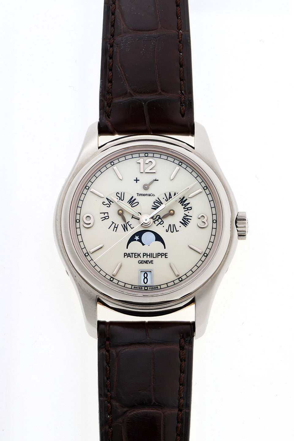 PATEK PHILIPPE アニュアルカレンダー ムーンフェイズ ティファニーWネーム 5146G-001