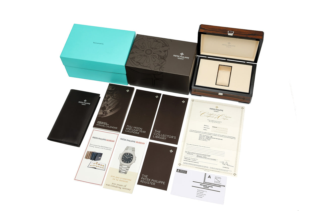 PATEK PHILIPPE アニュアルカレンダー ムーンフェイズ ティファニーWネーム 5146G-001
