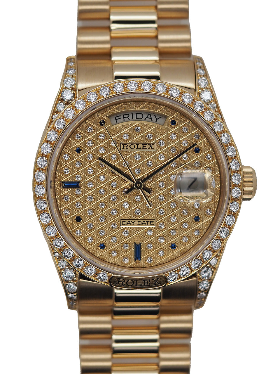 ROLEXディスプレイ 楽天市場】【中古】ロレックス（ROLEX）デイデイト 18KYG ベゼル